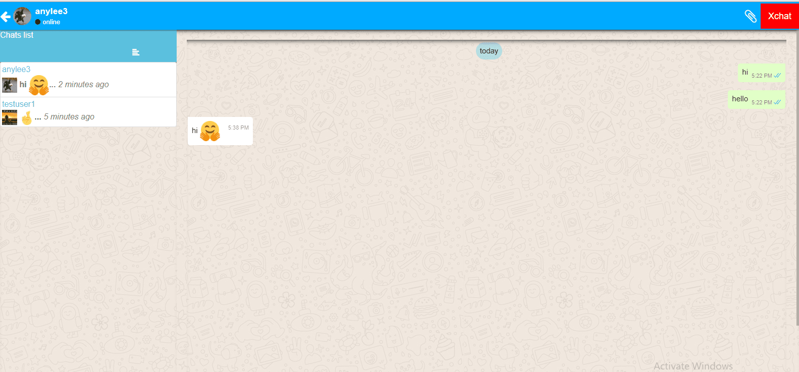 WhatsApp-like chat app in JS and PHP